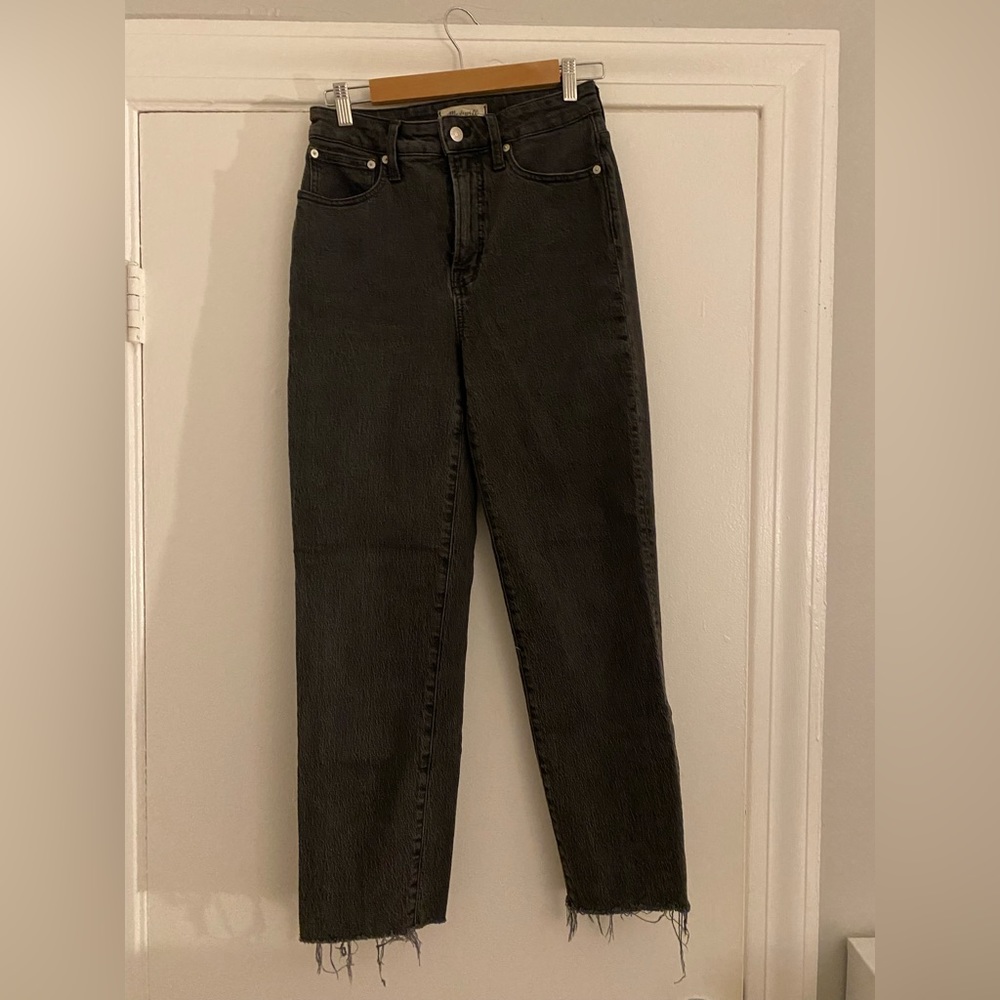 Madewell Curvy Perfect Vintage Jean in faded black